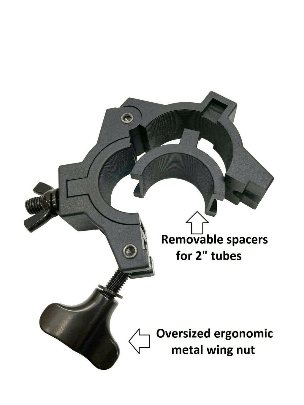Slim O CLAMP DJ Stage Fits 1.5"/2" Lighting Heavy Duty Mounting for Stand/Truss