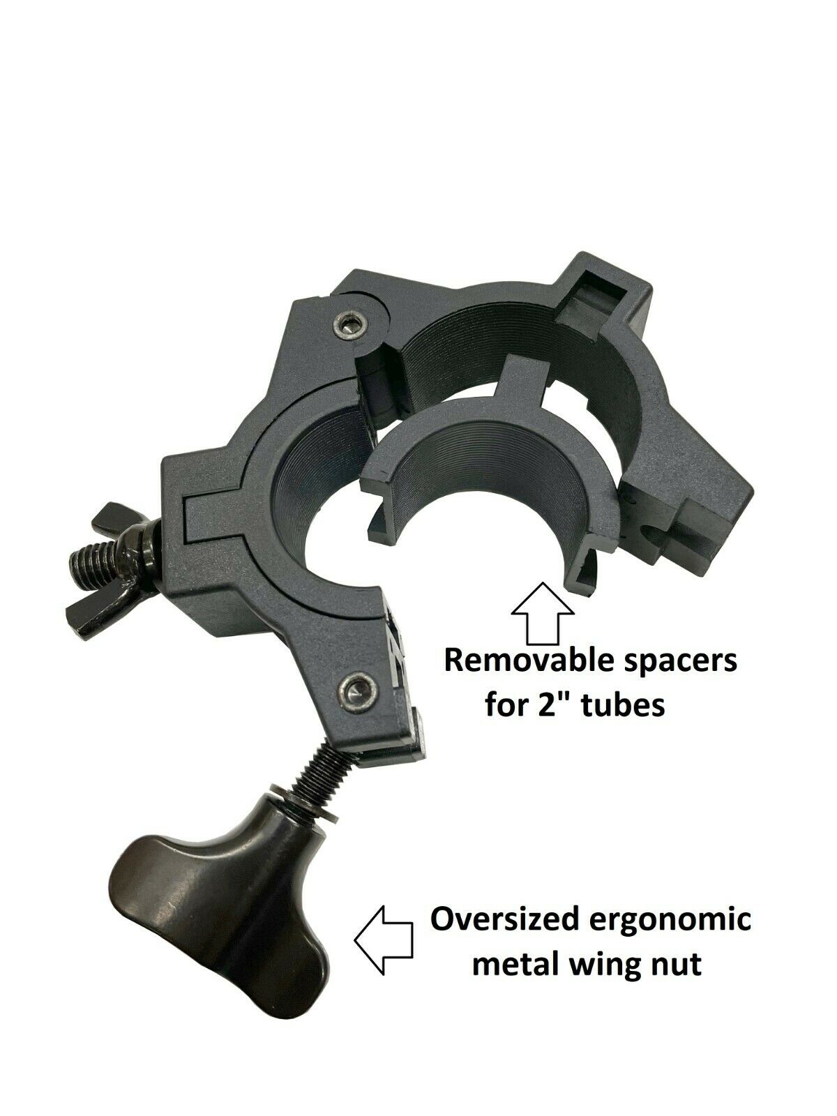 Slim O CLAMP DJ Stage Fits 1.5"/2" Lighting Heavy Duty Mounting for Stand/Truss