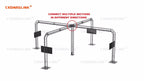 LK-CUBEA 5-Way Bolted Triangle Truss Junction Block Cube Connection Trade Show