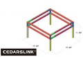 19.68 ft. x 19.68 ft. x 11.48 ft. Exhibition Module Trade show Booth Black Box Truss Display System Package
