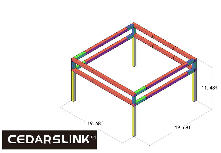 19.68 ft. x 19.68 ft. x 11.48 ft. Exhibition Module Trade show Booth Black Box Truss Display System Package