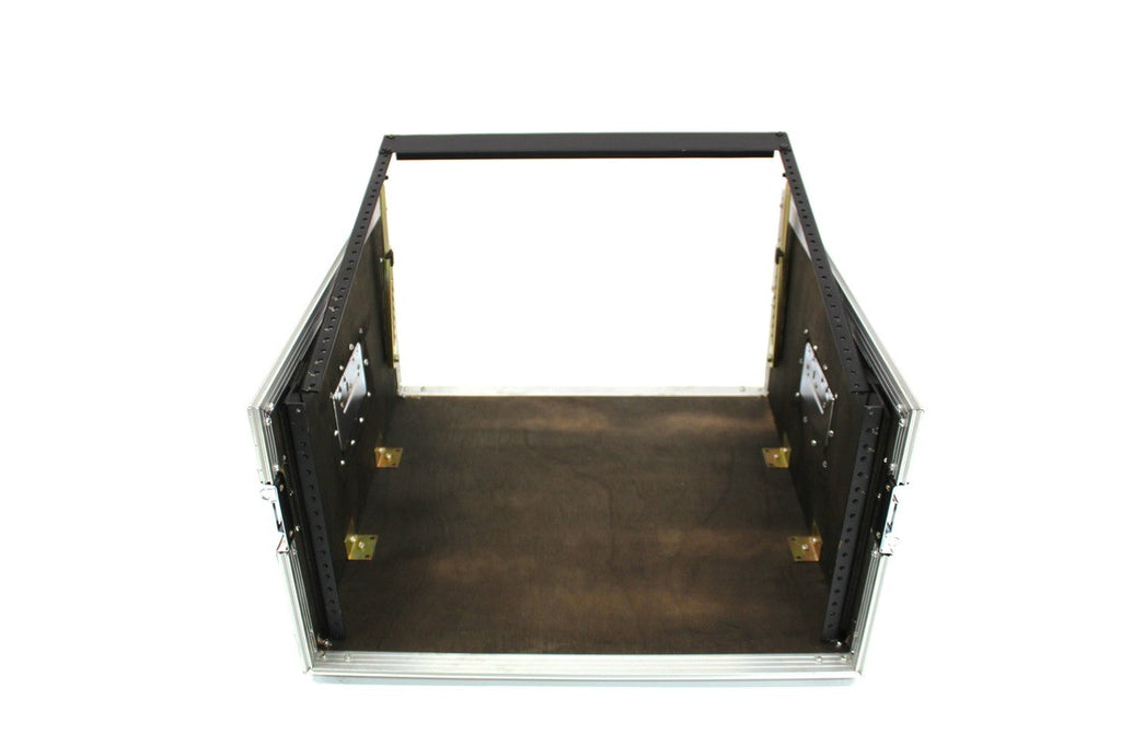 3LTM6U-D18 Six U Three Lid Flight Case With Adjustable Top Rails