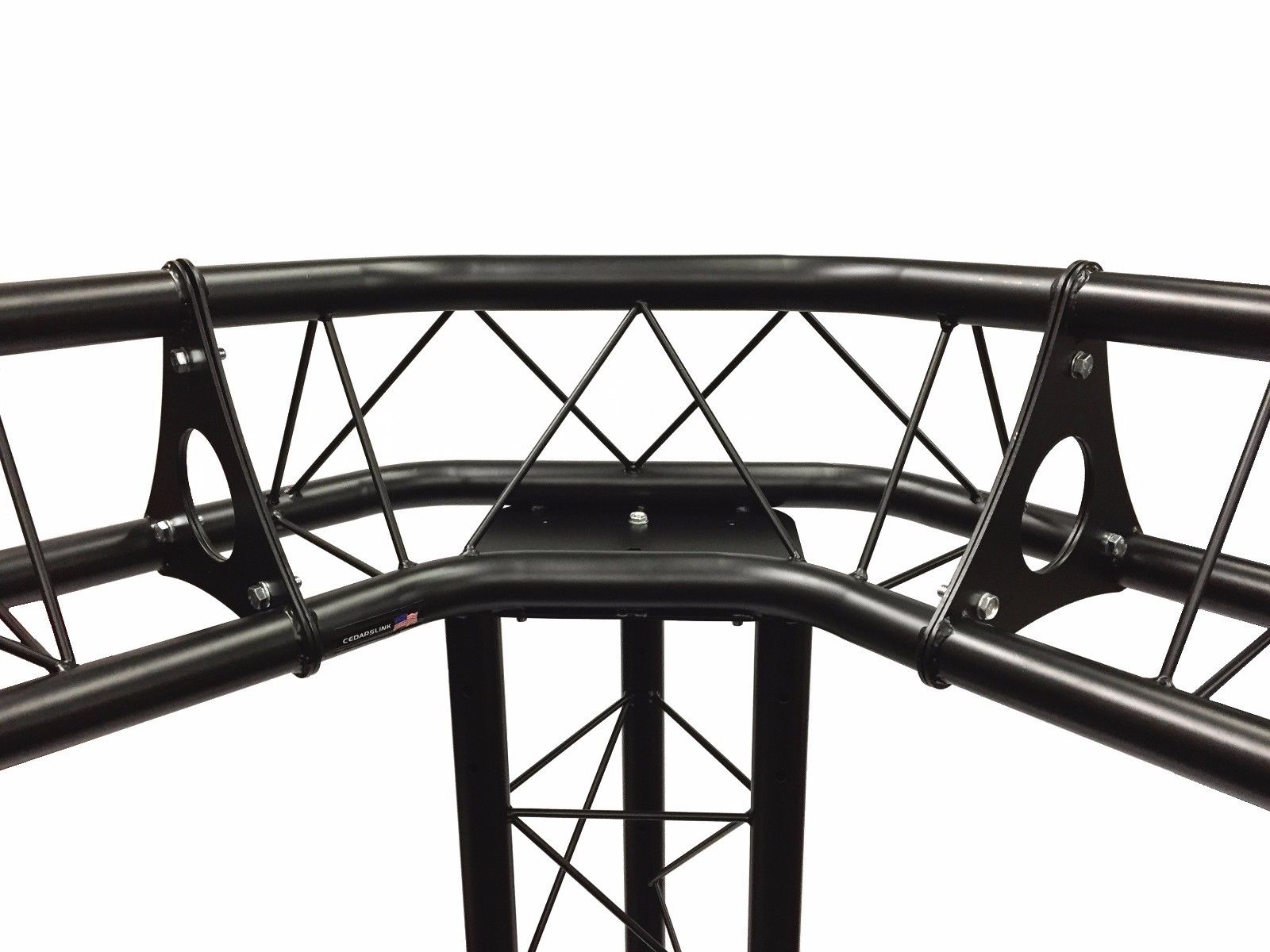 3 Way Triangle Truss Corner Black Metal DJ Lighting PA Trussing Bolted System