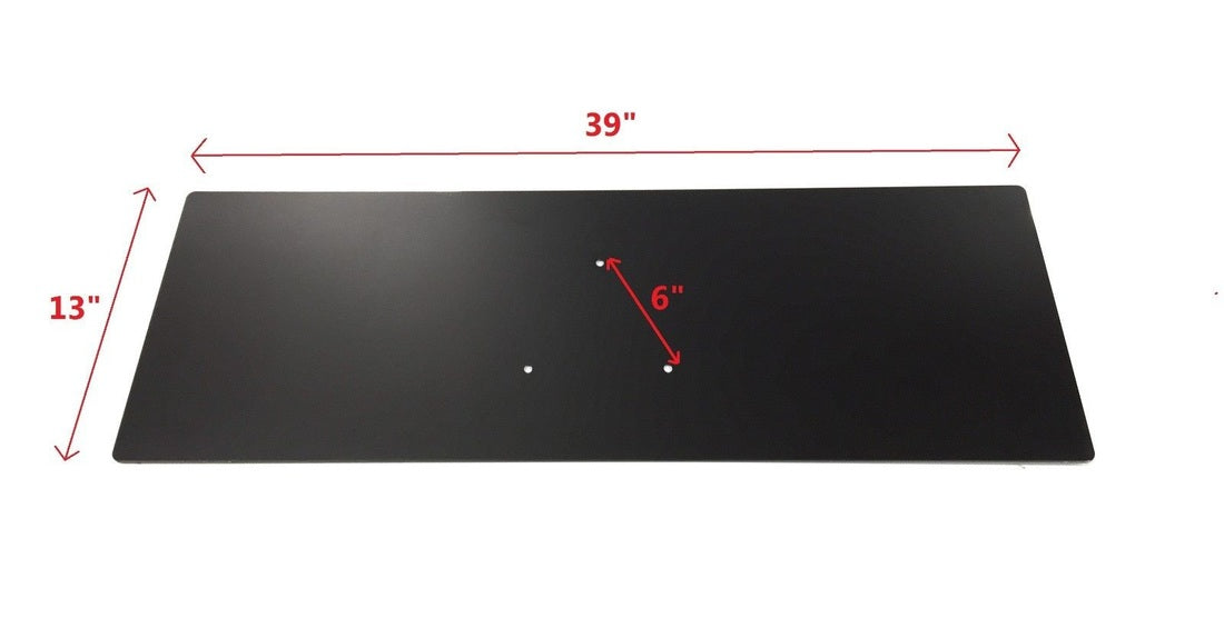 Pair (2) Two Black 13"x39" Metal Base For Bolted Triangle Trusses