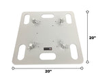 LK-2020 20"x20" Base Plate For Square, Triangle, or Linear Lighting Truss