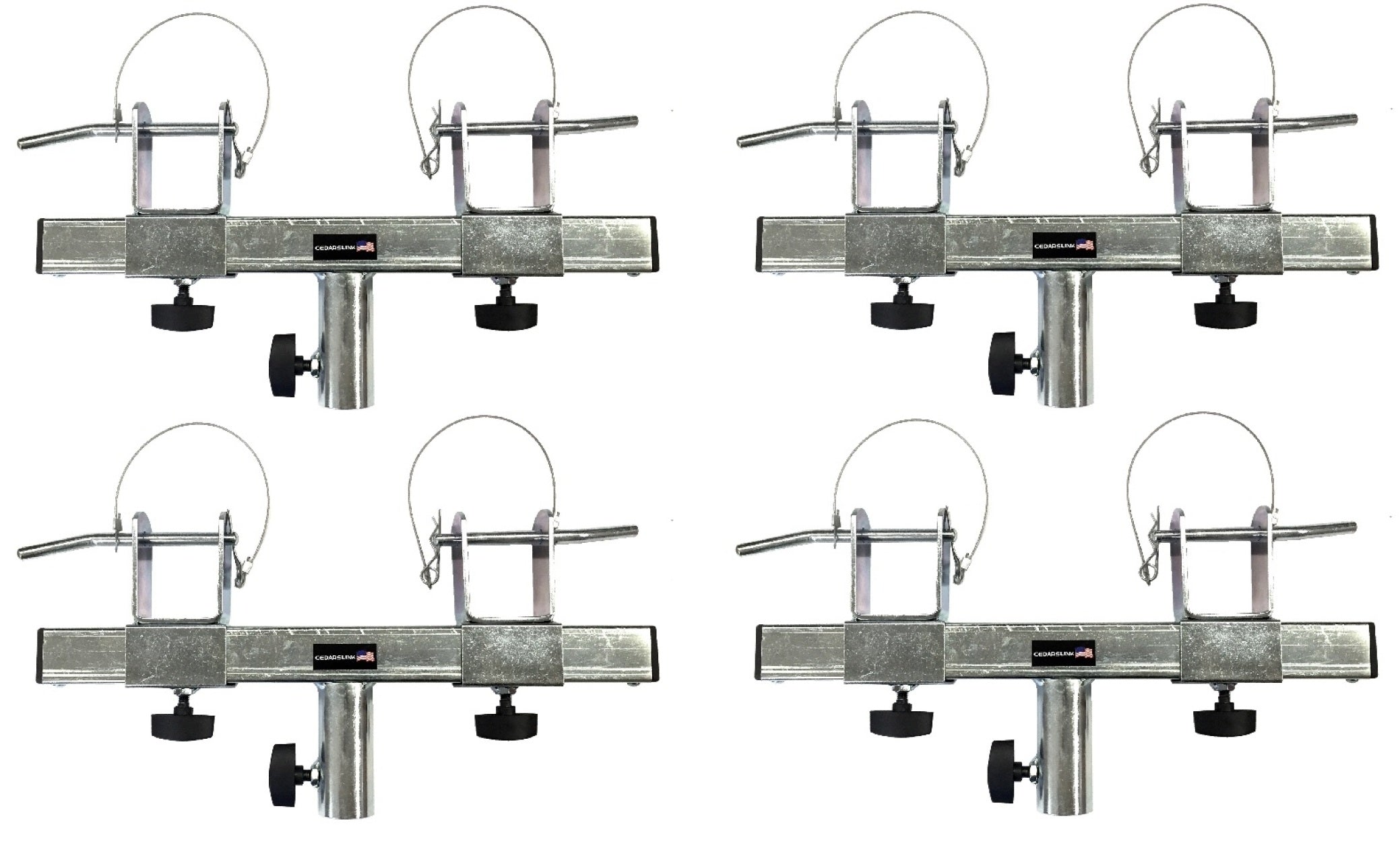 Four (4) Triangle or Square Truss Adapter Bracket Tripod Crank Light Stand Bar
