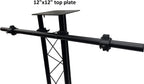 6.56 FT Black Plasma TV Mount Stand Stage DJ Lighting Truss Totem 10"x10" Truss