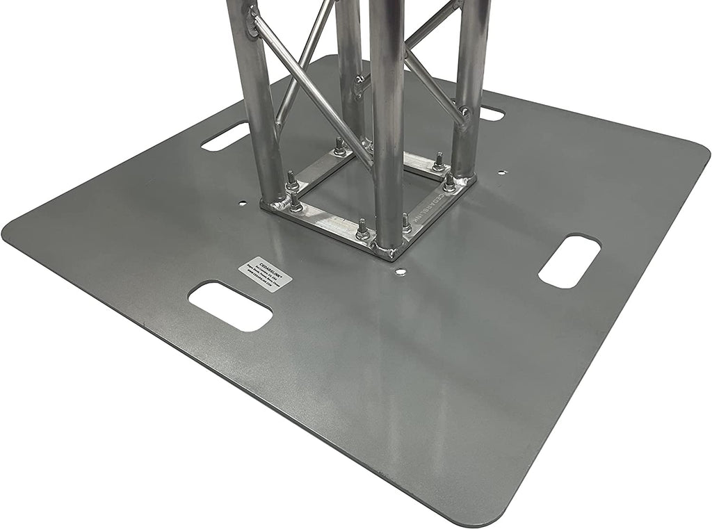 6.56 FT Aluminum Plasma TV Mount Stand Stage DJ Lighting Truss Totem 8"x8" Truss Jumbo 26"x26" Ultra Sturdy Base Plate! Perfect TV Mount