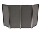 BEAST-4BW (2 Mesh) DJ Event Facade White/Black Scrim Metal Frame Booth+Travel Bag Case