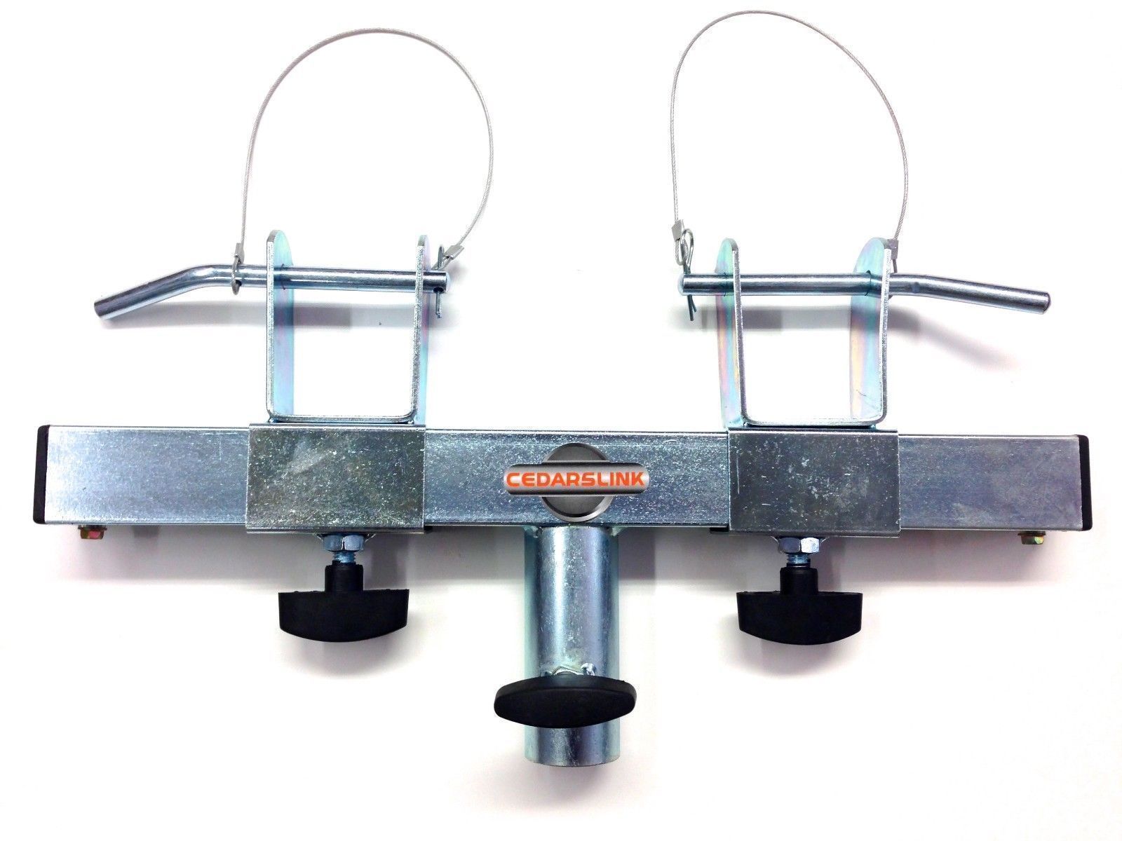(2) LK-T15 DJ Pro Lighting 10 Foot Crank Light Stand & (2) Square Truss T-Bar Adapter