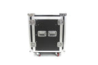 3LTM16UC-D18 Sixteen U Three Lid Flight Case With Adjustable Top Rails