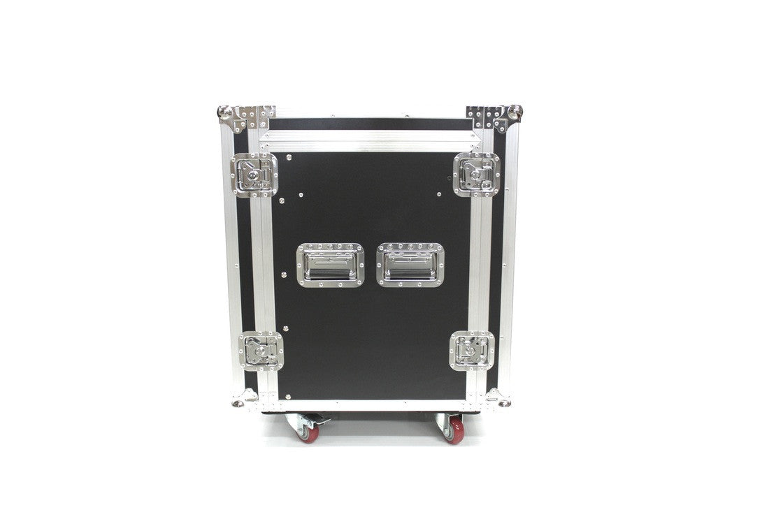 3LTM16UC-D18 Sixteen U Three Lid Flight Case With Adjustable Top Rails