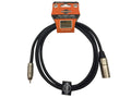 LK-RCAm to XLRm 6FT Premium Metal RCA-XLR Male 100% Copper Cable Shielded