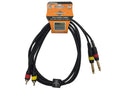 LK-1/4TS to RCAm 6FT Premium Dual 1/4"-Dual RCA 100% Copper Cable Shielded