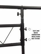 LK-XC15 15' Crank Up DJ Light Stand Heavy Duty Truss LED Lighting System 11.6' Height