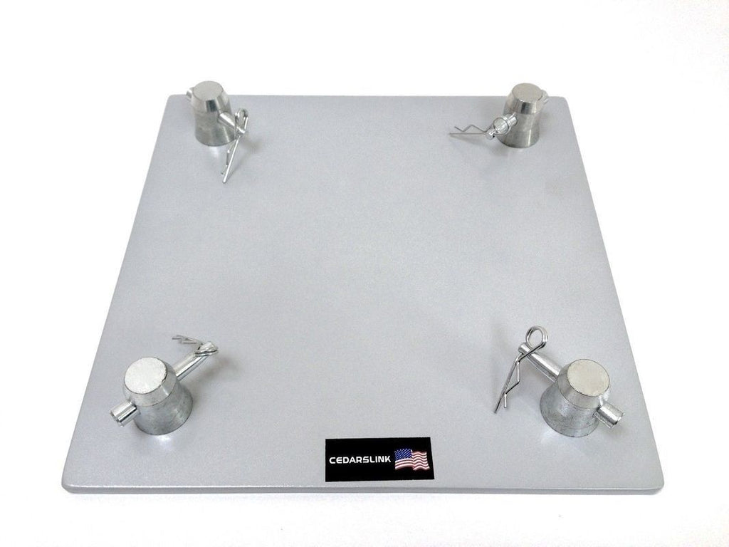 Two (2) Totem 2m 6.56ft Aluminum Square Truss Tower Base +Scrim Vertical System