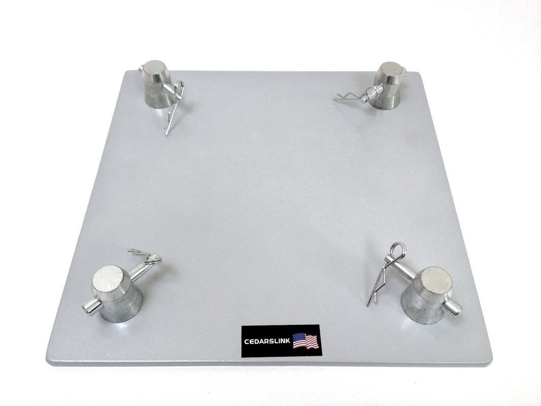 Two (2) Totem 2m 6.56ft Aluminum Square Truss Tower Base +Scrim Vertical System