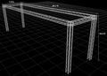 7.9 ft W x 34.1 ft L x 10.5 ft H Aluminum Outdoor Seating Trussing Structure
