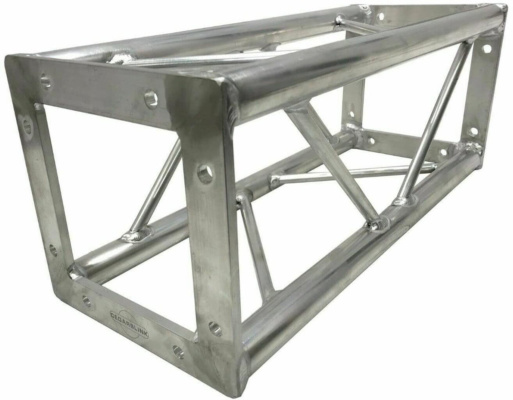 Two (2) 2 DJ Lighting 1.64 ft 0.5M Bolted Aluminum 8"x8" Truss Light Weight Dual Totem System