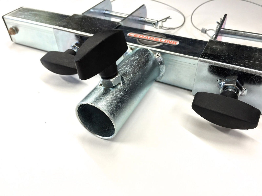 Two 11.6' Crank Up Stands With Two 6.56' Square Aluminum Truss Segments Package