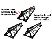 15' Wide Crank Triangular Trussing Mobile DJ Lighting Truss System Triangle