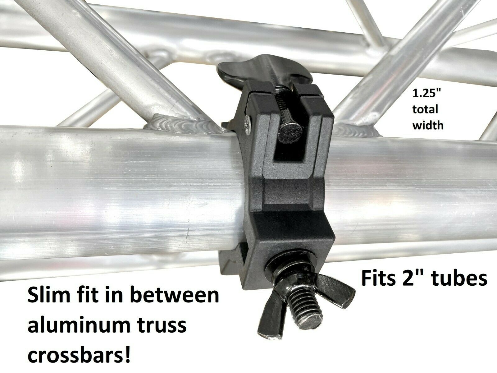 Slim O CLAMP DJ Stage Fits 1.5"/2" Lighting Heavy Duty Mounting for Stand/Truss