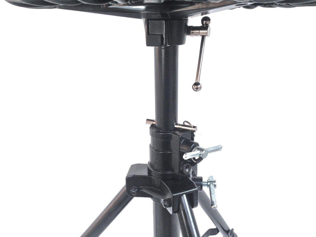 LK-455 Foldable Drum Throne Padded Seat Stool Stand Drummers Percussion Chair