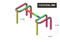 19.68 ft. x 9.84 ft. x 8.85 ft. Exhibition Module Trade show Booth Black Box Truss Display System Package