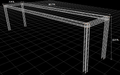 7.9 ft W x 40.7 ft L x 10.5 ft H Aluminum Outdoor Seating Trussing Structure