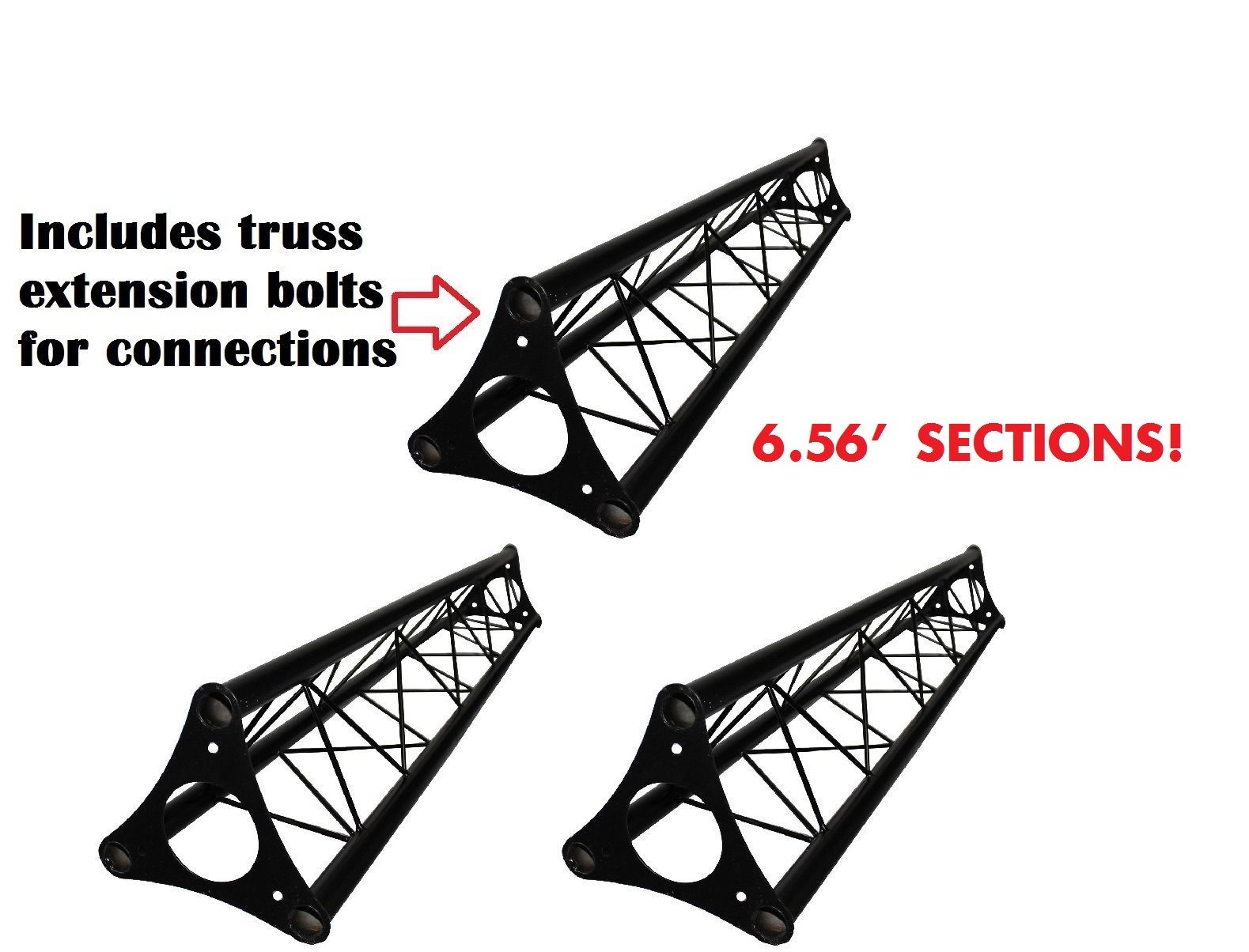 20' ft Wide Crank Triangular Trussing Mobile DJ Lighting Truss System Triangle