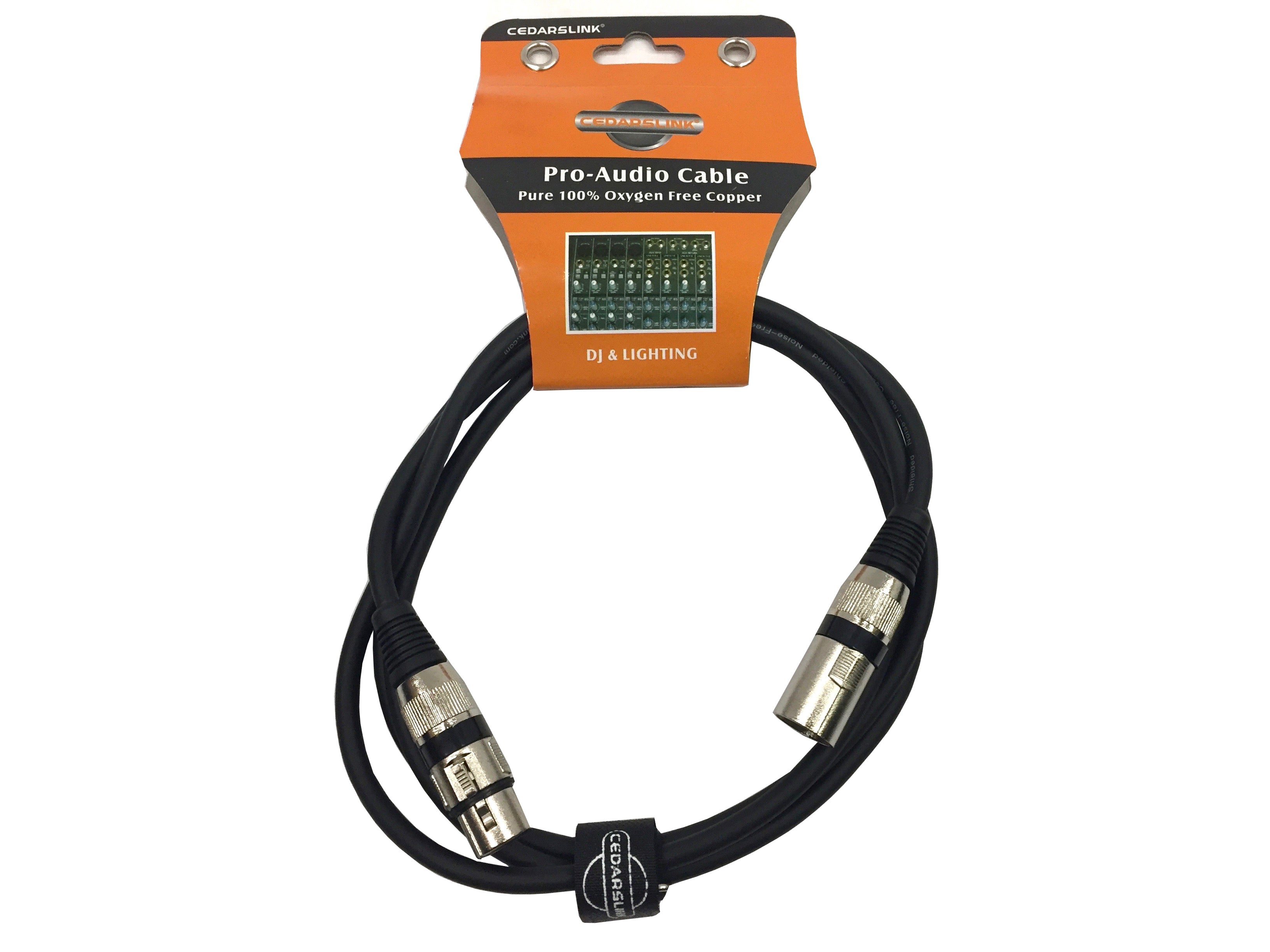 LK-M6 6FT Premium Balanced XLR Male-XLR Female 100% Copper Cable 3-Pin Shielded