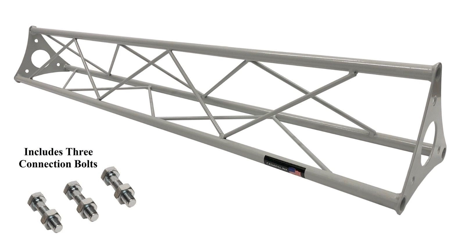 ARCH-SATRUSS 1 Meter 3.28 ft Silver Lighting Triangle Bolted Truss Universal DJ Metal ARCH-SAT