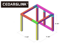9.84 ft. x 9.84 ft. x 8.85 ft. Exhibition Module Trade show Booth Black Box Truss Display System Package
