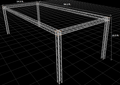 14.5 ft W x 34.1 ft L x 10.5 ft H Aluminum Outdoor Seating Trussing Structure