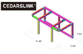 19.68 ft. x 9.84 ft. x 9.84 ft. Exhibition Module Double Truss Trade show Booth Black Box Package