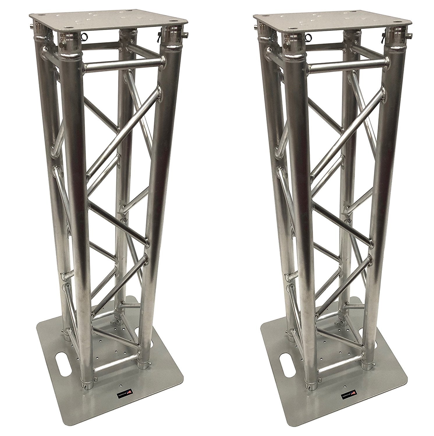 (2) DJ Lighting Aluminum Truss Light Weight Dual 4.92 ft Totem System Moving Head