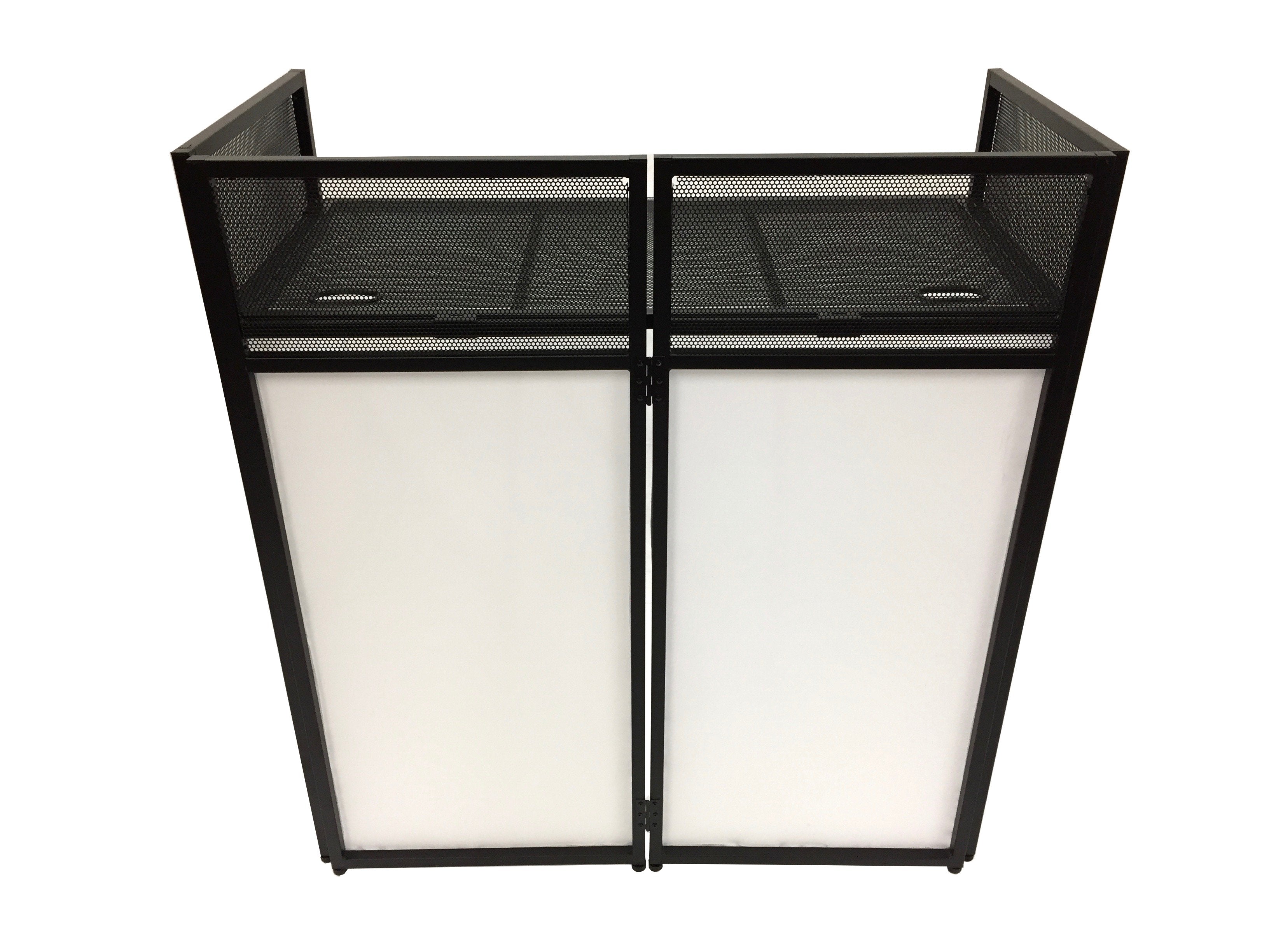 BEAST-7 DJ Event Facade White/Black Scrim Metal Frame Booth + 20