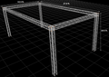 14.5 ft W x 27.6 ft L x 10.5 ft H Aluminum Outdoor Seating Trussing Structure