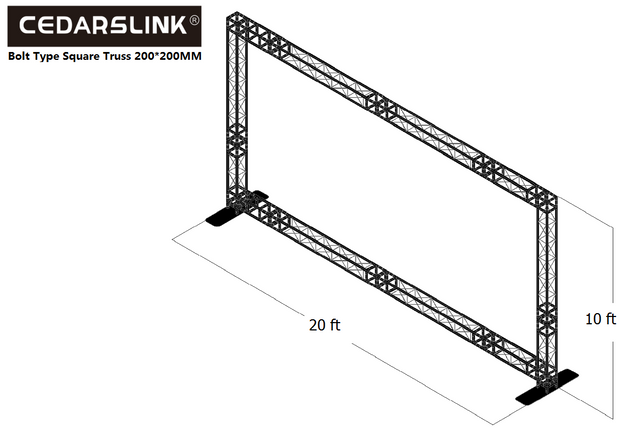 ARCH 10 20 Ft width 10 Ft Height Rectangle Arch Truss System