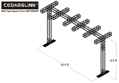 ARCH 14 Antenna Type Arch Truss System 16.4 ft Length 9.5 Ft Height