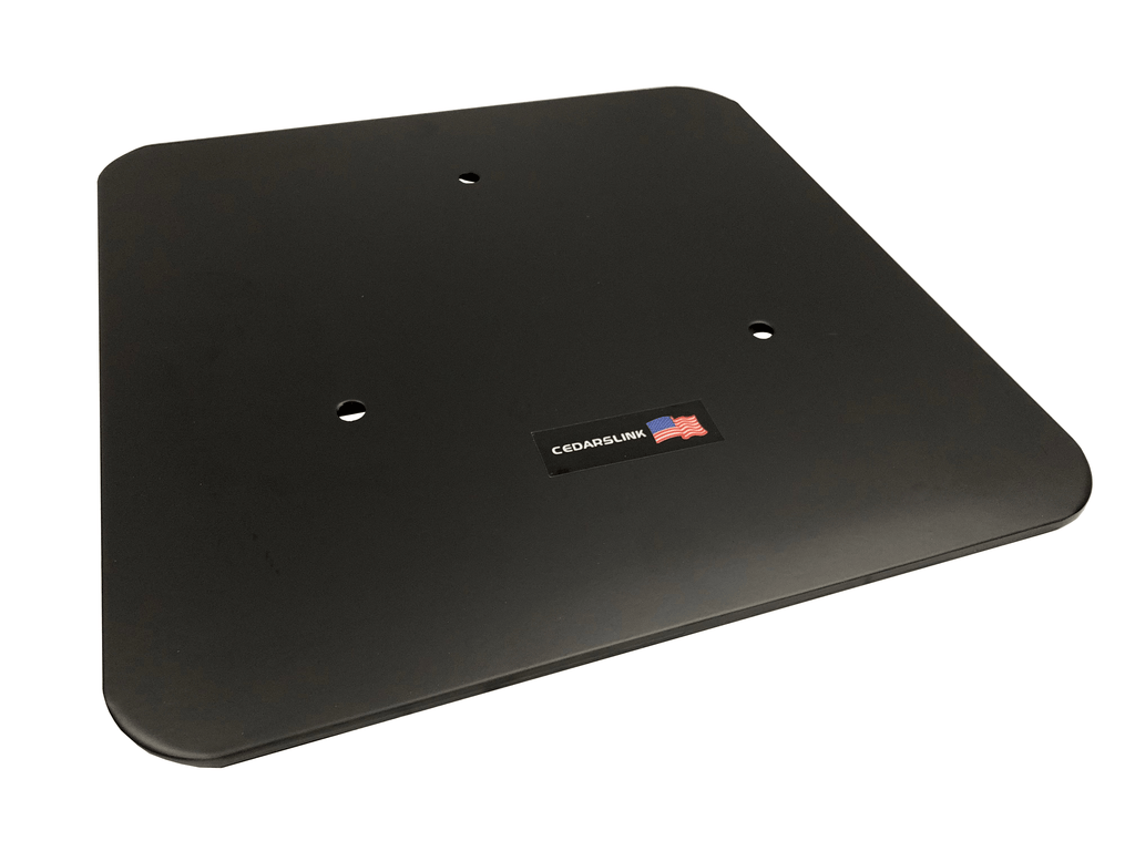 12"X12" Black Aluminum Base Plate/Top For 10"x10" Cedarslink Triangle trussing