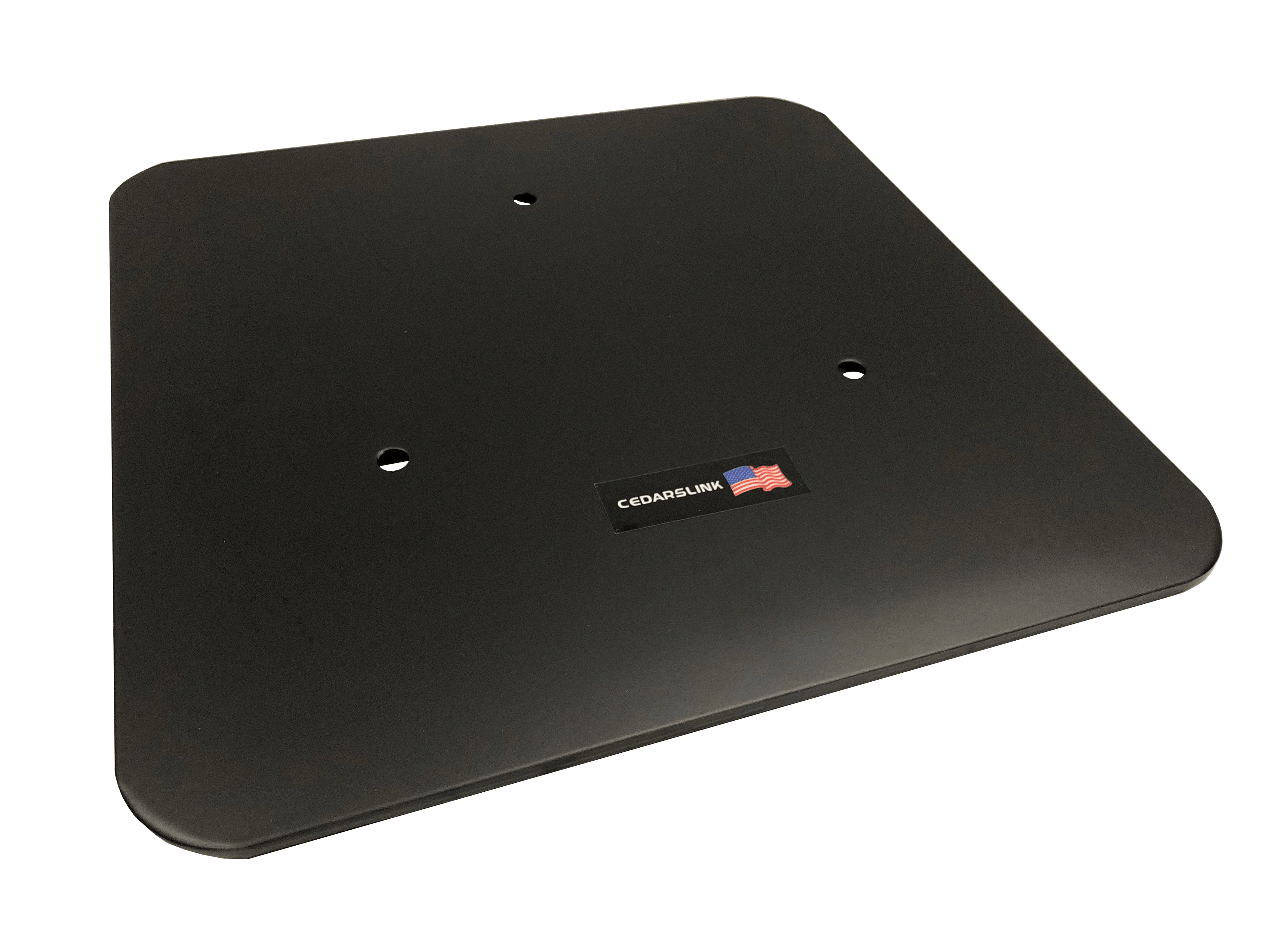 12"X12" Black Aluminum Base Plate/Top For 10"x10" Cedarslink Triangle trussing