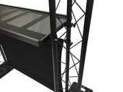 BEAST-5 DJ Event Facade White/Black Scrims Triangle Truss Booth Complete Arch System