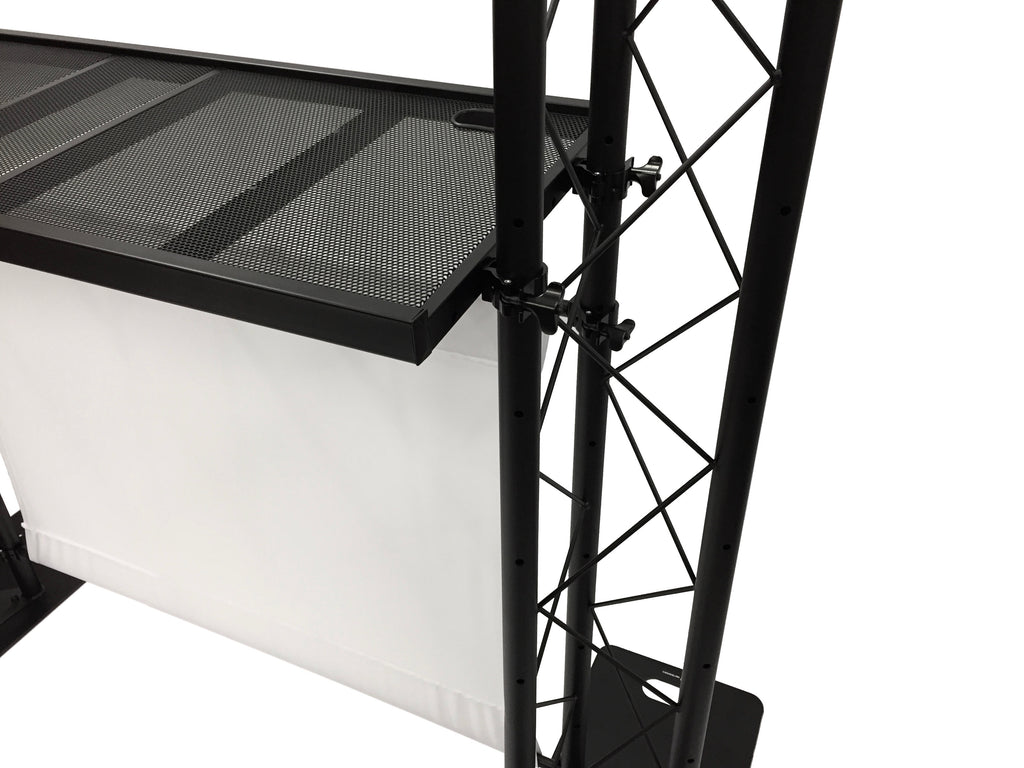 BEAST-5 DJ Event Facade White/Black Scrims Triangle Truss Booth Complete Arch System