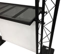 BEAST-5 DJ Event Facade White/Black Scrims Triangle Truss Booth Complete Arch System