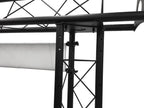 BEAST-5 DJ Event Facade White/Black Scrims Triangle Truss Booth Complete Arch System