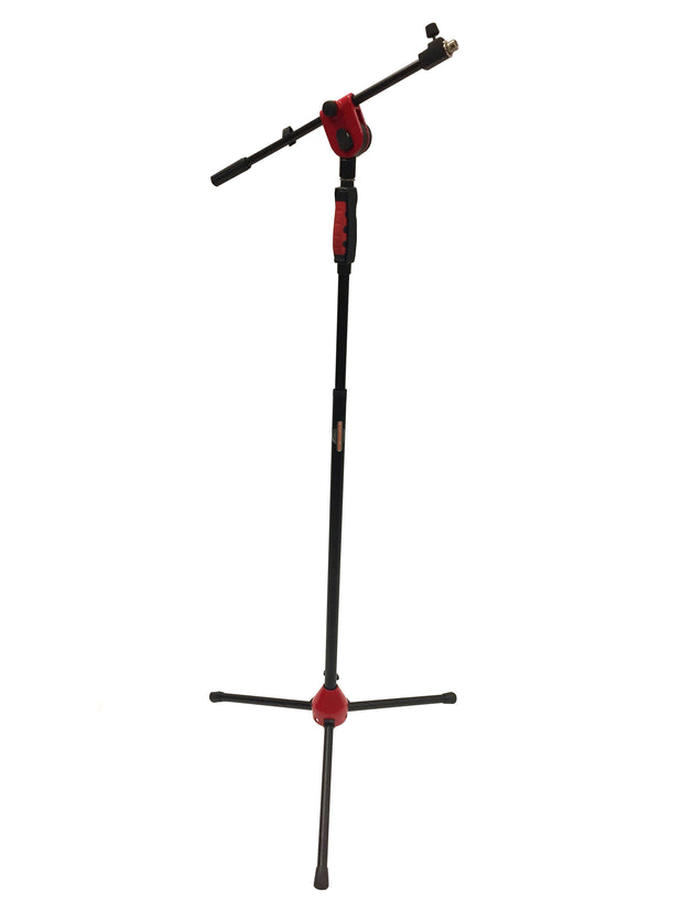 LK-2103R Red Professional Microphone Stand With Easy Height Quick Adjustment Handle