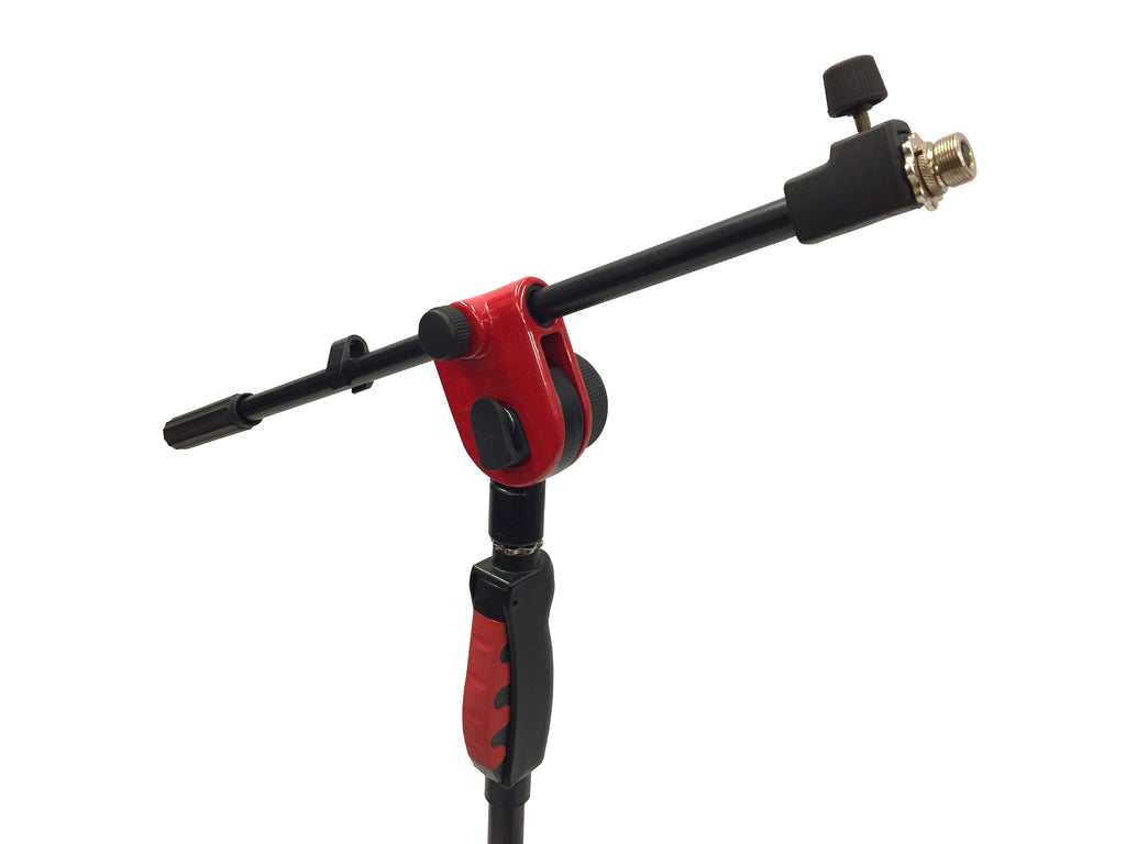LK-2103R Red Professional Microphone Stand With Easy Height Quick Adjustment Handle