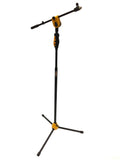 LK-2103Y Yellow Professional Microphone Stand With Easy Height Quick Adjustment Handle