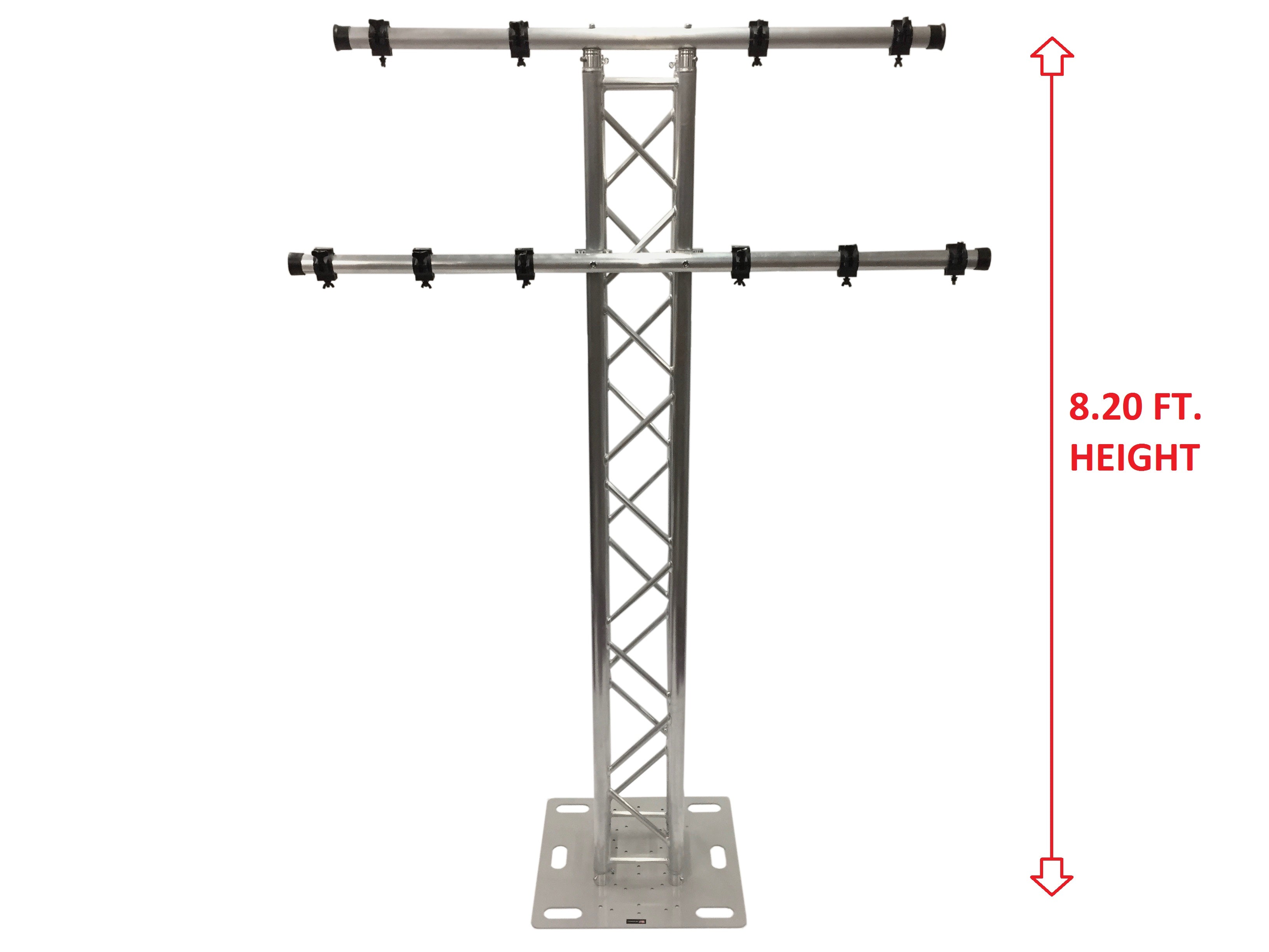 8.20FT 2.5 Meter Aluminum Plasma TV Mount Stand Stage/Club DJ Lighting Truss Tower